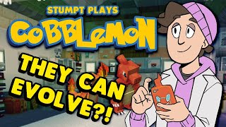 BIG STRONG BOIS HOW TO EVOLVE YOUR POKEMON  Stumpt Plays Cobblemon 4Player Modded Minecraft [upl. by Nolat751]