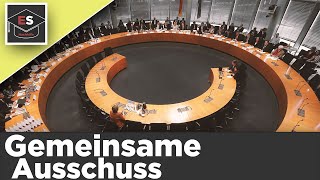 Gemeinsamer Ausschuss einfach erklärt  Zusammensetzung  Notparlament im Verteidigungsfall erklärt [upl. by Tomkin405]