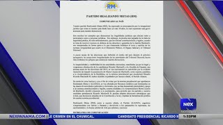 Realizando Metas emite comunicado al país luego de que Marta Linares De Martinelli declinara [upl. by Adnerb]