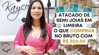 Atacado de semi joias O que comprar com R 30000 em uma loja de atacado de semi joias no bruto [upl. by Norrehs28]