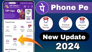 phonepe daily savings  phonepe new update  phone pe personal loan  phonepe roadside assistance [upl. by Rodama692]