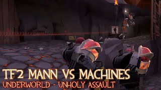 TF2 MvM Underworld Unholy Assault  Soldier Gameplay [upl. by Clevey]