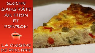 quiche sans pâte au thon et poivron [upl. by Acirt]