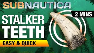 Subnautica Stalker Tooth Location for Enameled glass [upl. by Mieka]