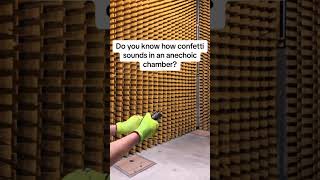 How does confetti sound in an anechoic chamber shorts [upl. by Aleekahs]