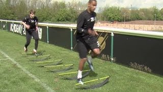 How to improve your speed stamina and strength  Soccer training drill  Nike Academy [upl. by Meeharb]