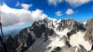 Parapente  Tour du Mont Blanc et rentrée au Salève [upl. by Sussna]