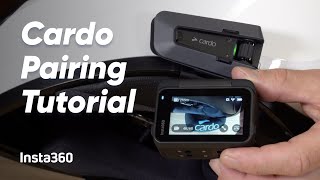 Insta360  How to Connect Your Cardo Headset [upl. by Nlycaj]