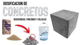 DOSIFICACION DEL CONCRETO  Resistencias cálculos y cuantificación de material   ARTOSKETCH [upl. by Anahgem]