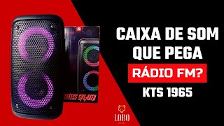 Como Sintonizar a Radio FM na Caixa de Som Bluetooth KTS 1265  Tutorial [upl. by Paolo]