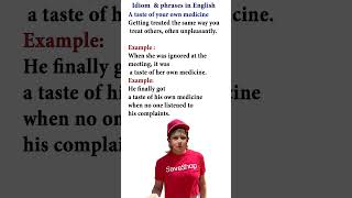 Idiom amp phrases in English28A taste of your own medicine [upl. by Ekeiram761]