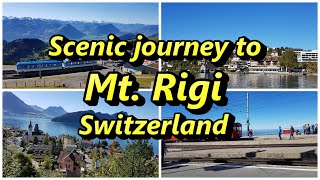 Scenic journey to Mt Rigi Switzerland using the Swiss Travel Pass 🇨🇭 [upl. by Ardiekal]