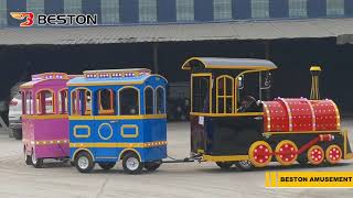 Beston Trackless Train Inspection Video For Philippines Client [upl. by Havens]