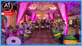 A1DRUMS  GRAND BANJO PARTY  BALLARI  GANGAVATHI  CONTACT  7349203826 [upl. by Ecirtnas564]