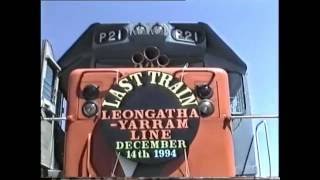 Last Rail Recovery Trains at Leongatha South Gippsland Railway 1994 [upl. by Earahs677]