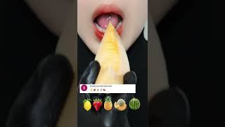 ARMR Eat on demand 8 🍋🍓🍍🍈🍉 asmr fruit food shorts [upl. by Irme]