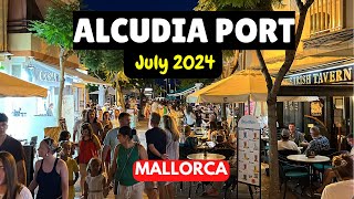 Packed in Alcudia Port amp Bus Stop Bedlam Mallorca Summer 2024 [upl. by Eical]