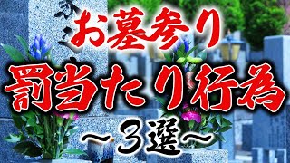 【絶対にやってはいけない】お墓参りの罰当たり行為3選 [upl. by Alage]