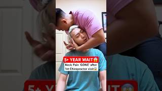 He Cracked SOO LOUD😱 neckpain Chiropractic Trending Short [upl. by Llarret]