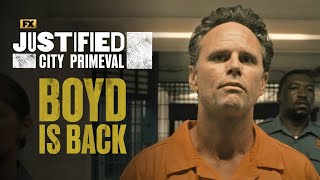 Boyd Crowder’s Return  Scene  Justified City Primeval  FX [upl. by Elehcin]