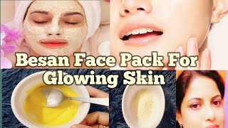 besan haldi face pack for glowing skin [upl. by Outlaw]