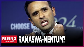 AntiWoke AntiESG Crusader Vivek Ramaswamy Has Unexpected SURGE In GOP Presidential Contest [upl. by Jelsma31]