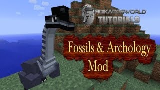 Fossils amp Archeology  Minecraft 1 2 5 Mod Tutorial  Dinosaurierer und Fossilien [upl. by Muraida]