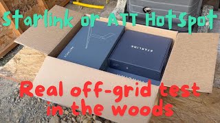 Starlink Internet or HotSpot Our OffGrid Test and Setup [upl. by Anipsed]