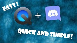 How To Record Discord Audio With QuickTime player Desktop Audio [upl. by Sine667]