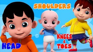 Head Shoulder Knees  Nursery Rhymes With Junior Squad  Song And Video For Toddlers by Kids Tv [upl. by Alya]