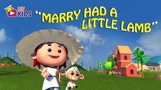 Mary Had A Little Lamb with Lyrics  LIV Kids Nursery Rhymes and Songs  HD [upl. by Etsirhc84]