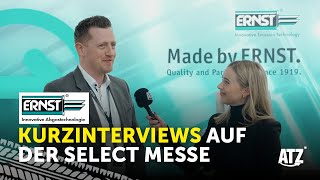 ATZ Media im Kurzinterview mit Ernst Abgastechnologie  ATZ MEDIA ON TOUR [upl. by Selestina]