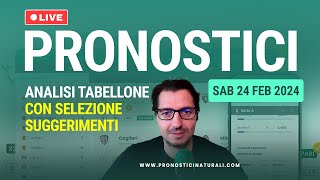 🔴 LIVE Pronostici Naturali ⚽ Betting Calcio Suggerimenti Domani Sabato 24 Febbraio 2023 [upl. by Adnorrahs]