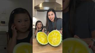 Taste testing Yellow and Orange Watermelon  MyHealthyDish [upl. by Euqinaj]