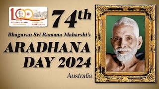 605 74th  Bhagavan Sri Ramana Maharshis Aradhana Day Satsang  Australia [upl. by Lammaj]