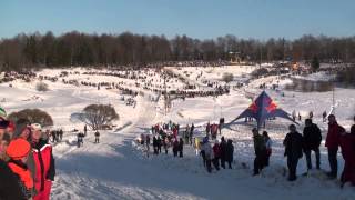 24022013 Skijorings RED BULL Cēsīs  trase 1 [upl. by Bittner]