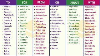 100 Important Prepositional Verbs for Improving your English Fluency  Verbs with Prepositions [upl. by Bollay553]