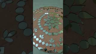 Mosaic art  mirror work youtube shorts art [upl. by Haleemaj]