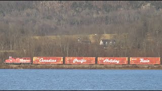 2023 Canadian Pacific Holiday train chase Fort Ann to Rouses Point NY [upl. by Sherrill]