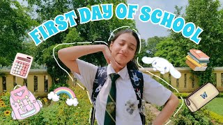 First Day Of School After Summer Vacation Class 8thBack to SchoolSaanvis wonderland [upl. by Ralyat]