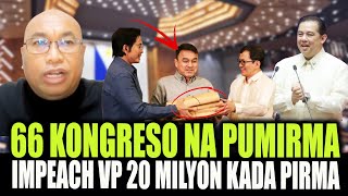 20 MILYON KADA ISA 66 KONGRESO PUMIRMA SA IMPEACH VP SARA NI TAMBA HOUSE OF CR0CS IPAKITA LISTAHAN [upl. by Ardnal955]