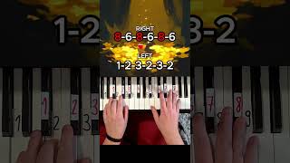 Undertale Fallen Down Piano Tutorial shorts [upl. by Moritz649]