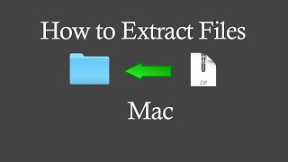 How to Extract Unzip Files on a Mac [upl. by Adnah]