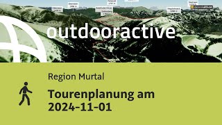 Tourenplanung am 20241101 [upl. by Boaten519]