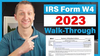 How to fill out the IRS Form W4 2023 [upl. by Oirom]