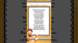 POEMA DE CLAUSURA DE PREESCOLAR LINDA DEDICATORIA PARA EL DIA DE LA GRADUACION 💕 SUSCRIBETE [upl. by Neillij]