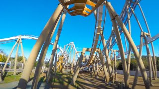 Pyrenees Coaster POV ピレネー  4K Point of View  Parque Espana  Shima Spain Village Japan 志摩スペイン村 [upl. by Mirella]