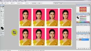 create Passport size Photo in adobe Photoshop 70 [upl. by Dev744]