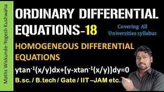 Homogeneous differential equations bsc btech engineering [upl. by Cressler]