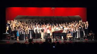 Stone Bridge High School Choirs  Bridge Over Troubled Water Simon arr Shaw  2011 Final Concert [upl. by Olsen]